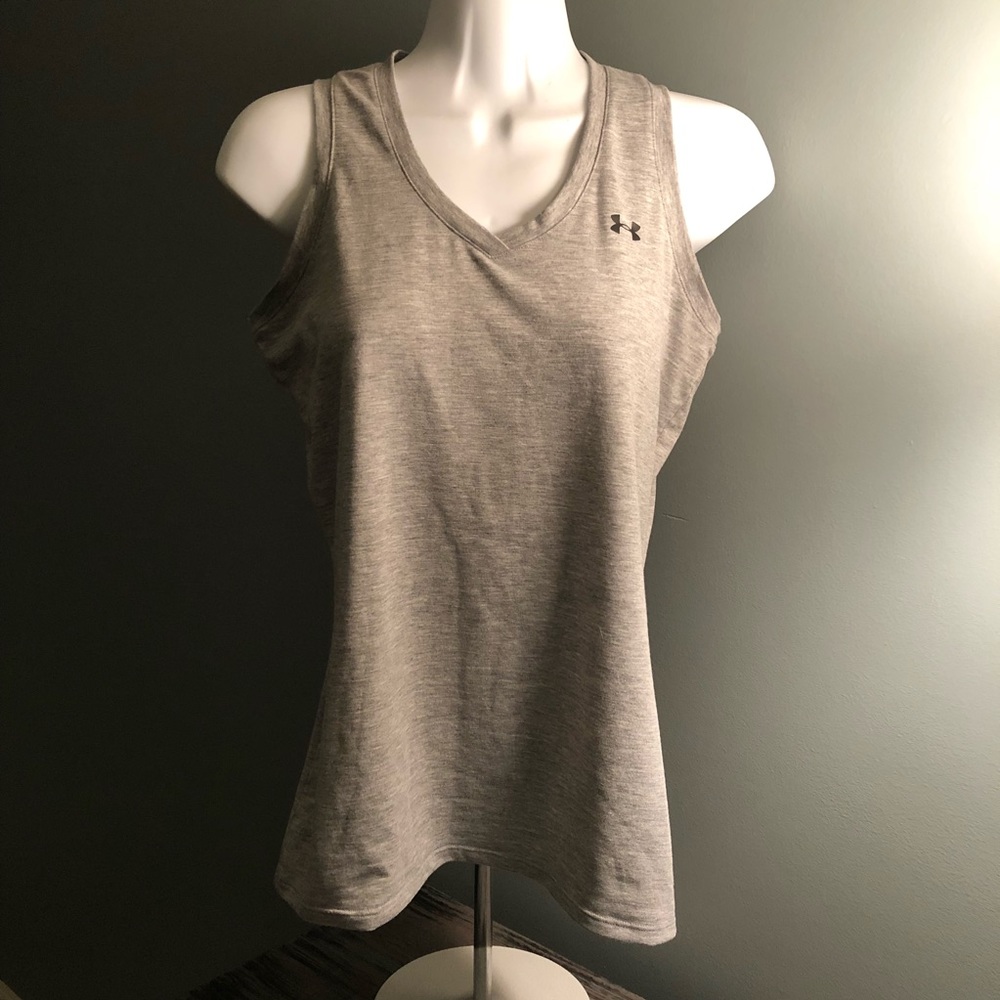 Gray Under Armour Running Tank Top